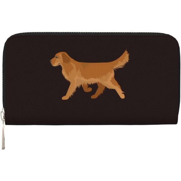Handbags - Cute Travel Wallet for Men & Women - Large Capacity Golden Retriever Clutch